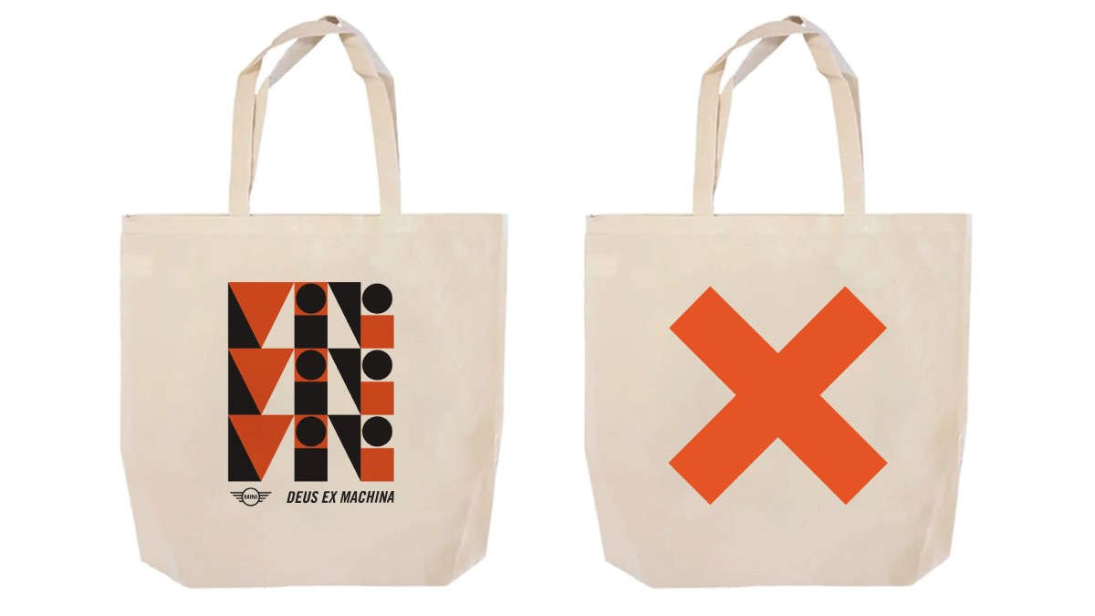 DEUS X MINI TOKYO EXCLUSIVE TOTE NATURAL